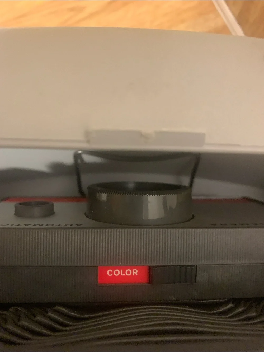 Polaroid Land Camera Automatic 104 in Gray and Red